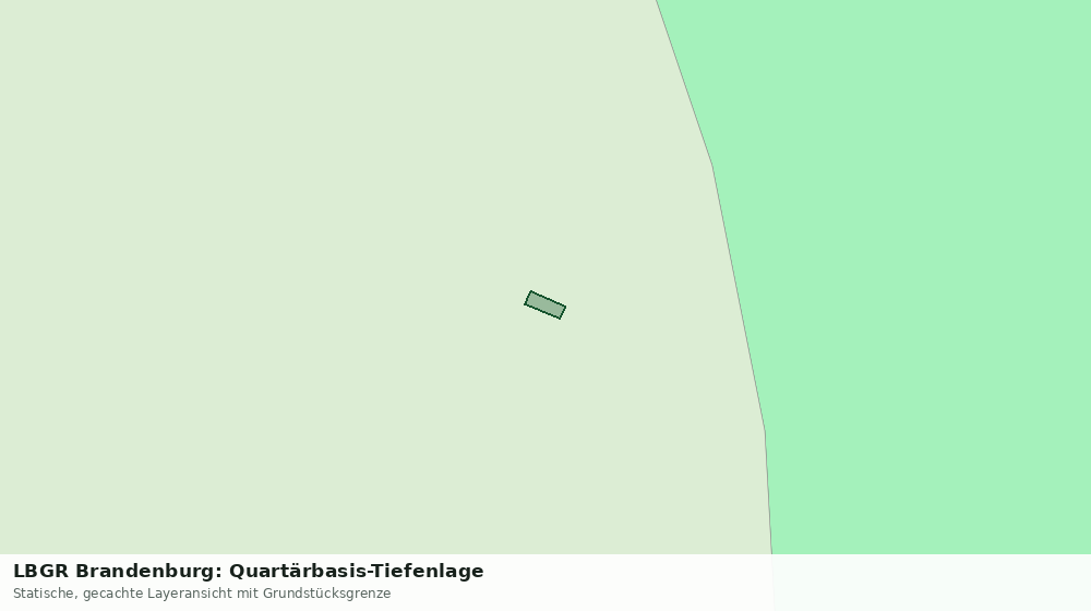 Statische Kartenansicht: LBGR Brandenburg: Quartärbasis-Tiefenlage