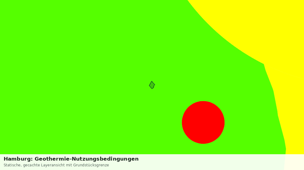 Statische Kartenansicht: Hamburg: Geothermie-Nutzungsbedingungen