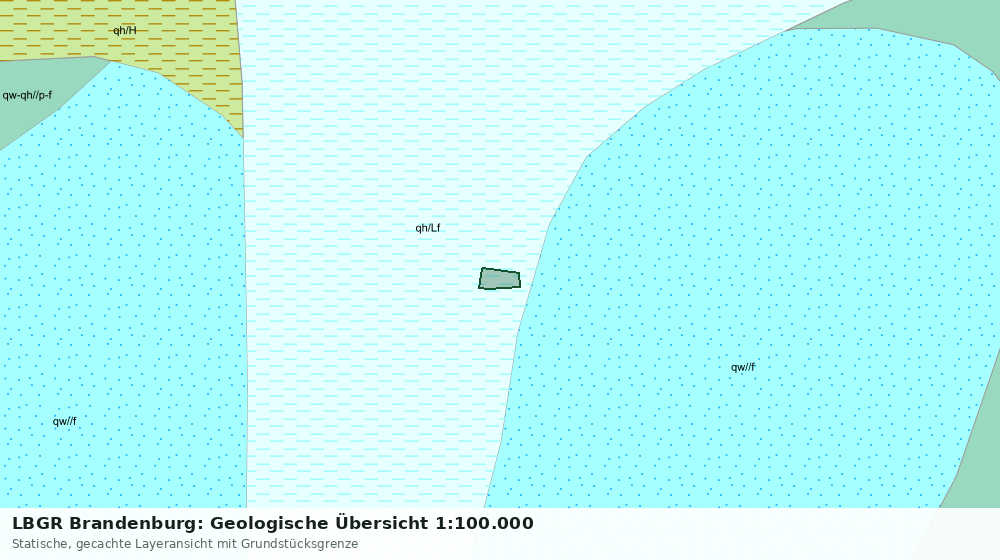Statische Kartenansicht: LBGR Brandenburg: Geologische Übersicht 1:100.000