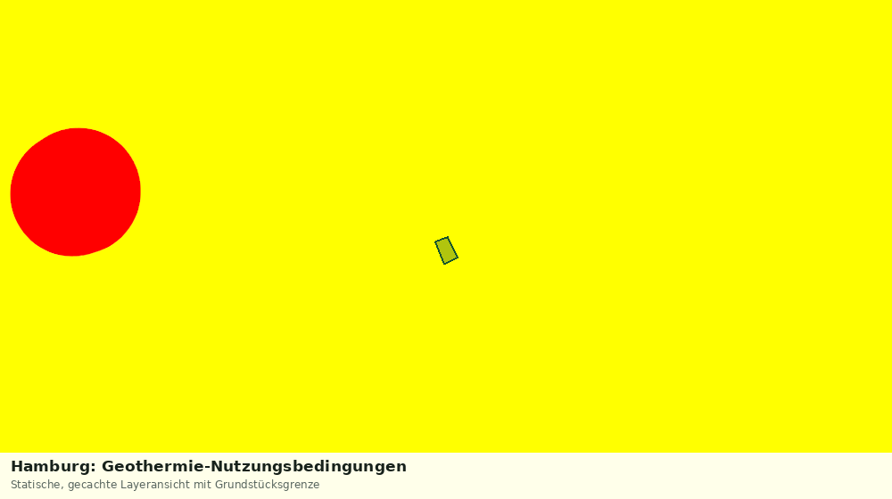 Statische Kartenansicht: Hamburg: Geothermie-Nutzungsbedingungen