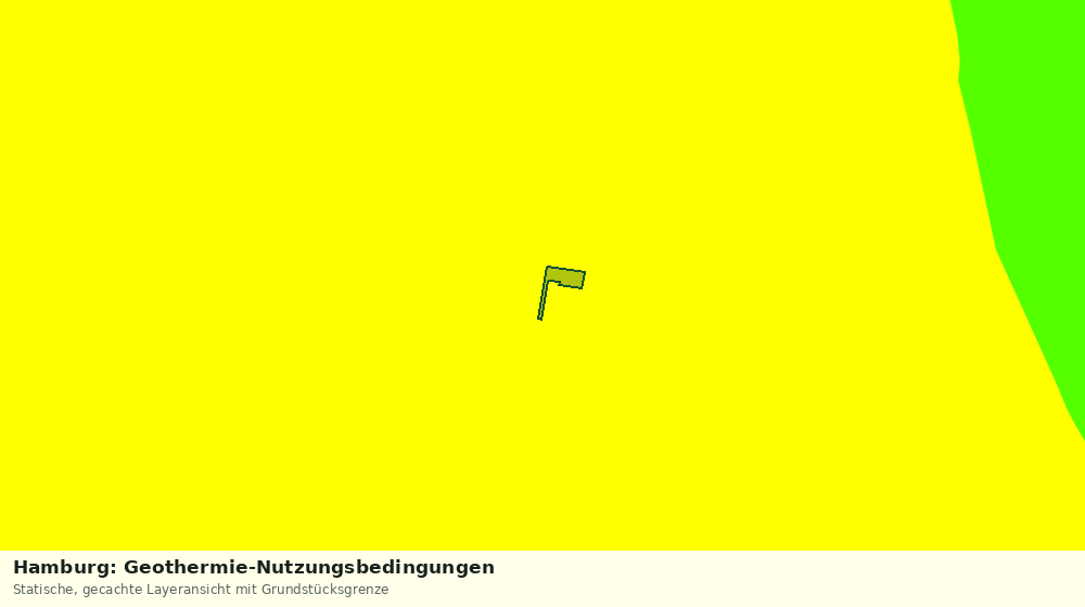 Statische Kartenansicht: Hamburg: Geothermie-Nutzungsbedingungen