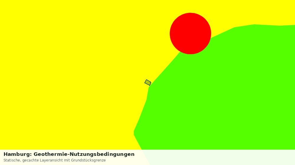 Statische Kartenansicht: Hamburg: Geothermie-Nutzungsbedingungen