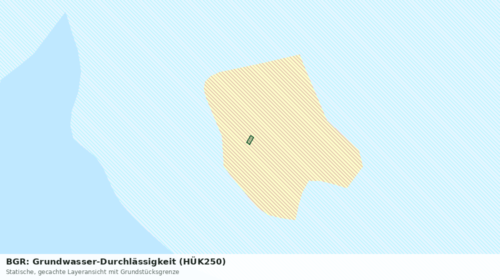 Statische Kartenansicht: BGR: Grundwasser-Durchlässigkeit (HÜK250)