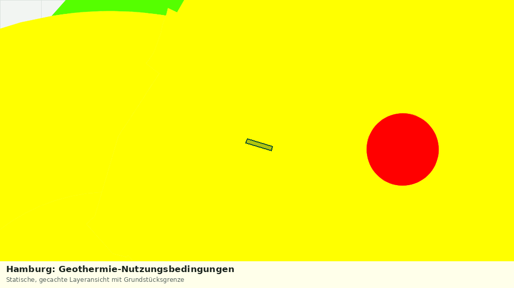 Statische Kartenansicht: Hamburg: Geothermie-Nutzungsbedingungen