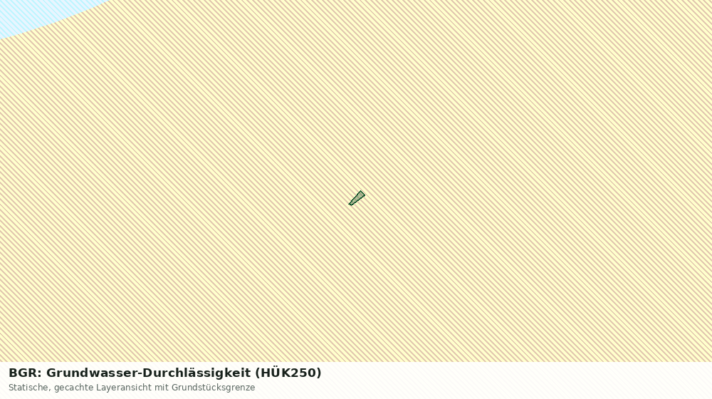 Statische Kartenansicht: BGR: Grundwasser-Durchlässigkeit (HÜK250)