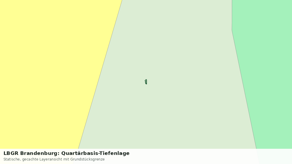 Statische Kartenansicht: LBGR Brandenburg: Quartärbasis-Tiefenlage
