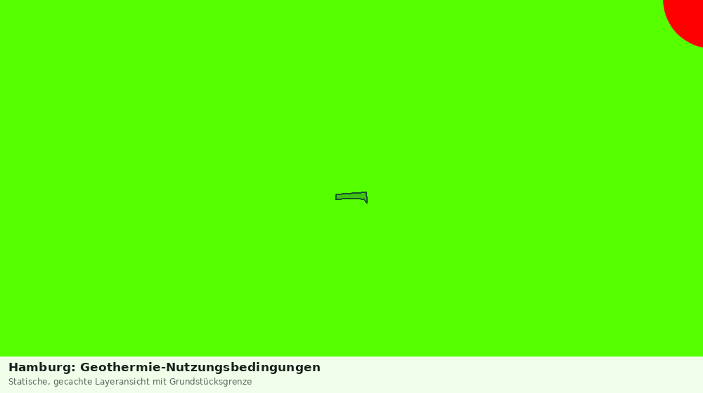 Statische Kartenansicht: Hamburg: Geothermie-Nutzungsbedingungen
