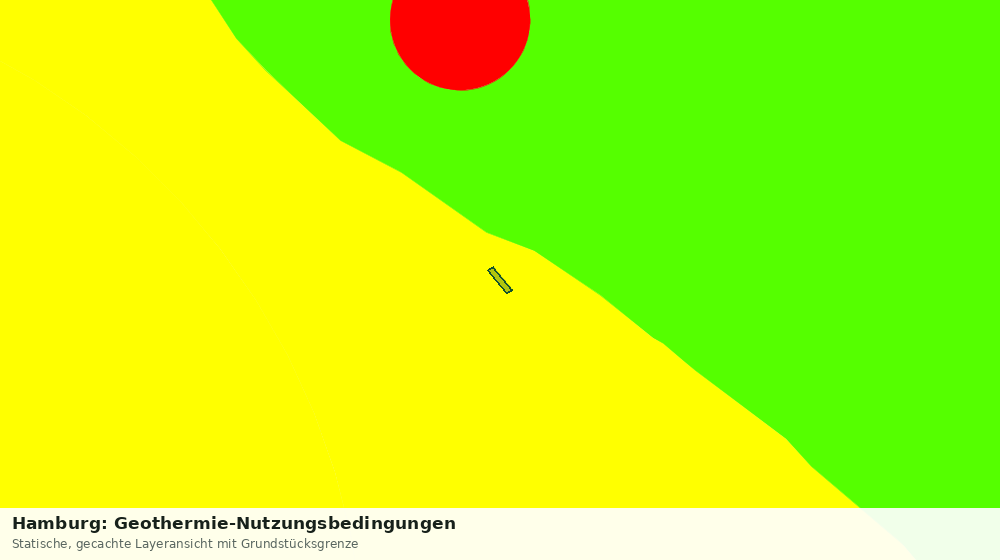 Statische Kartenansicht: Hamburg: Geothermie-Nutzungsbedingungen