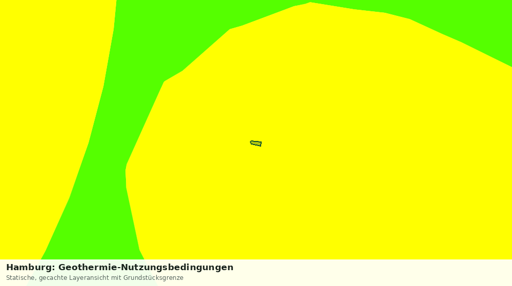 Statische Kartenansicht: Hamburg: Geothermie-Nutzungsbedingungen