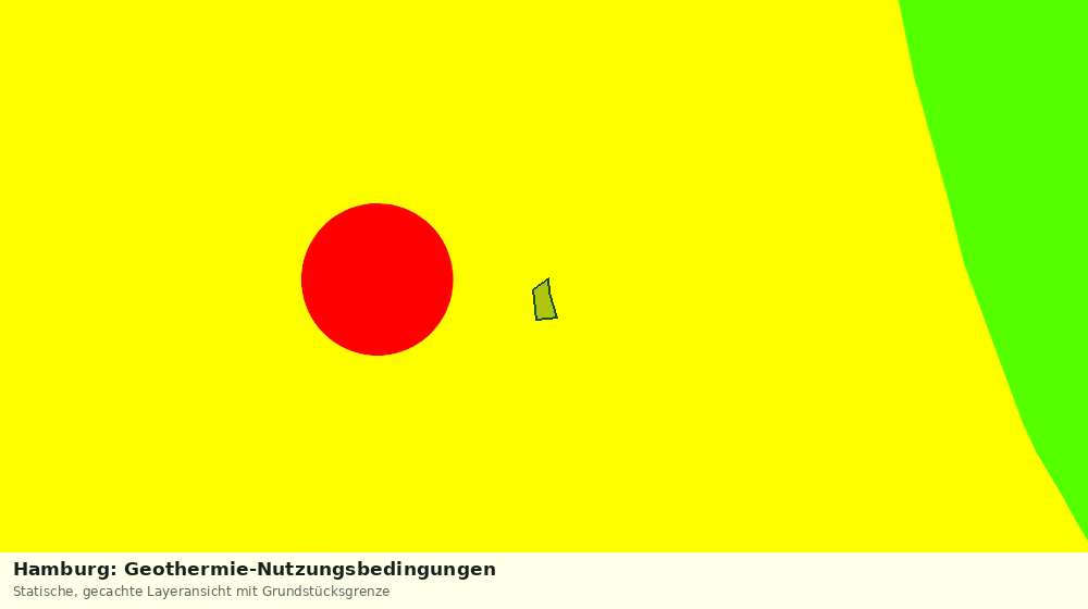 Statische Kartenansicht: Hamburg: Geothermie-Nutzungsbedingungen