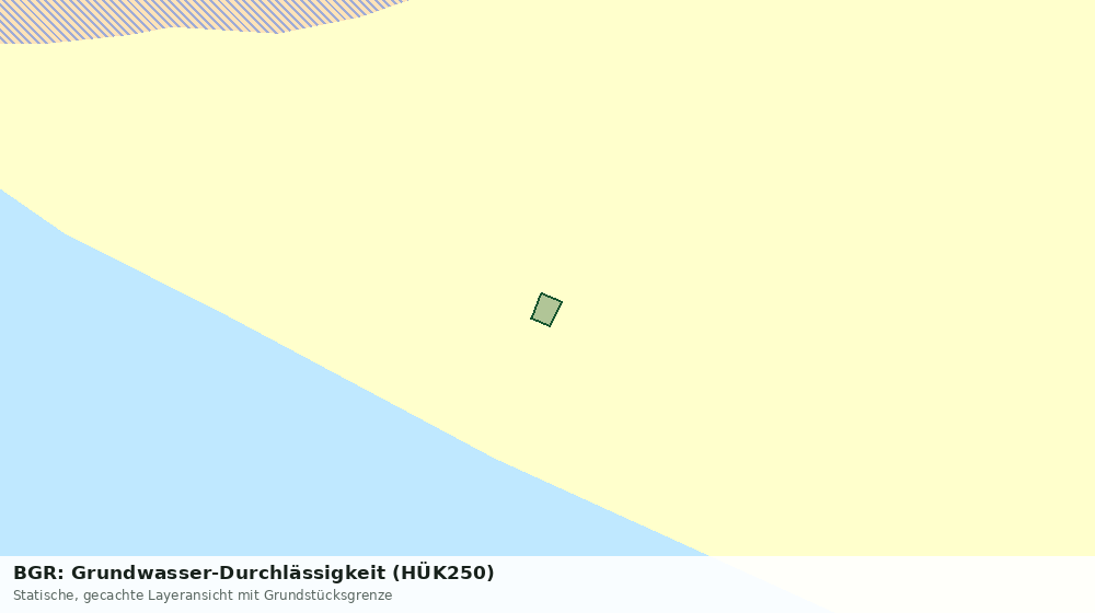 Statische Kartenansicht: BGR: Grundwasser-Durchlässigkeit (HÜK250)