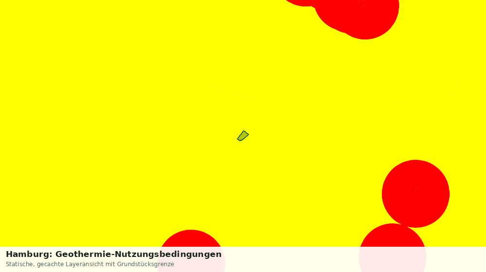 Statische Kartenansicht: Hamburg: Geothermie-Nutzungsbedingungen
