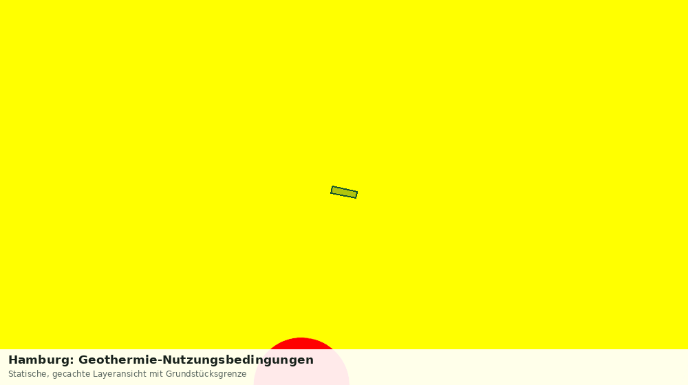 Statische Kartenansicht: Hamburg: Geothermie-Nutzungsbedingungen