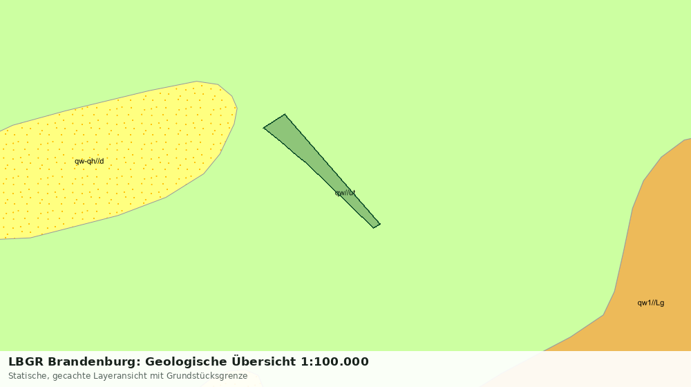 Statische Kartenansicht: LBGR Brandenburg: Geologische Übersicht 1:100.000