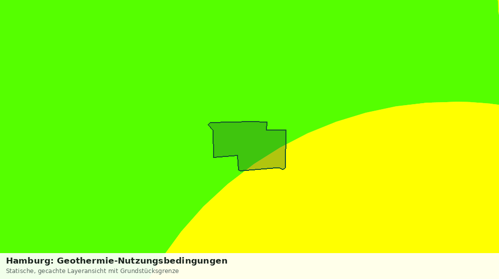 Statische Kartenansicht: Hamburg: Geothermie-Nutzungsbedingungen