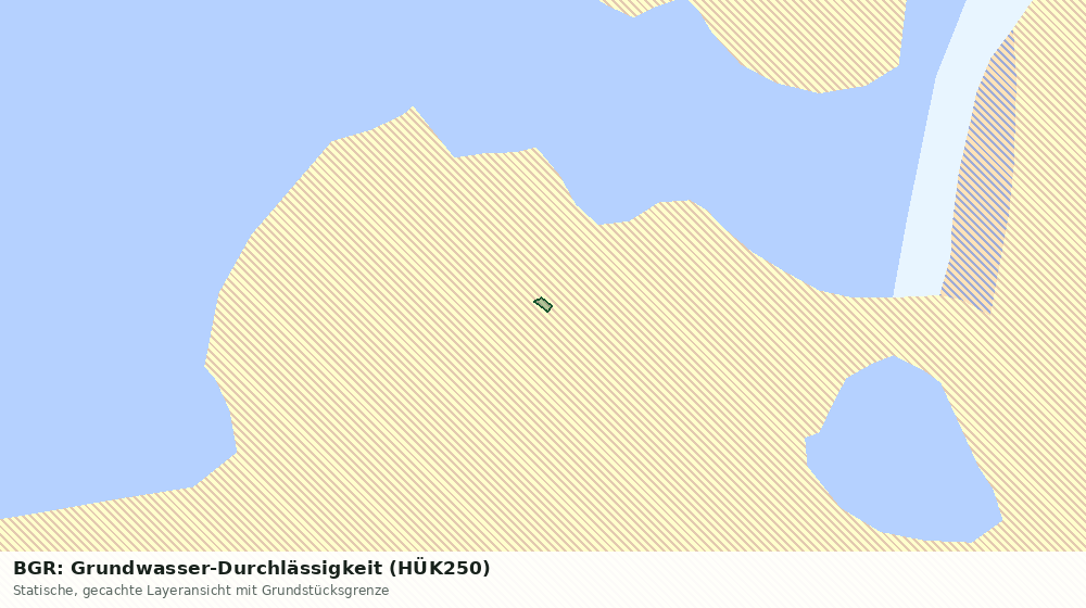 Statische Kartenansicht: BGR: Grundwasser-Durchlässigkeit (HÜK250)