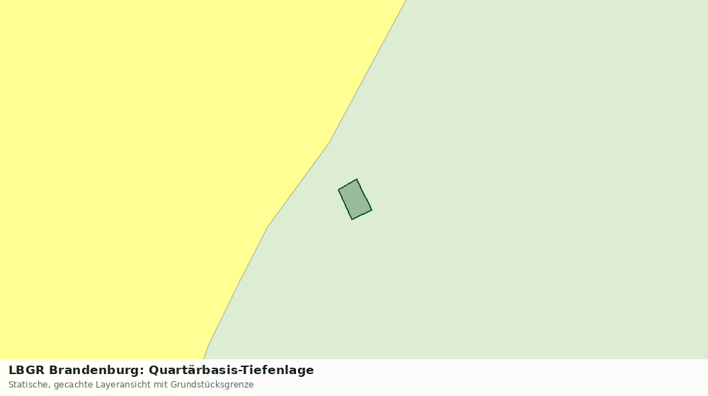 Statische Kartenansicht: LBGR Brandenburg: Quartärbasis-Tiefenlage