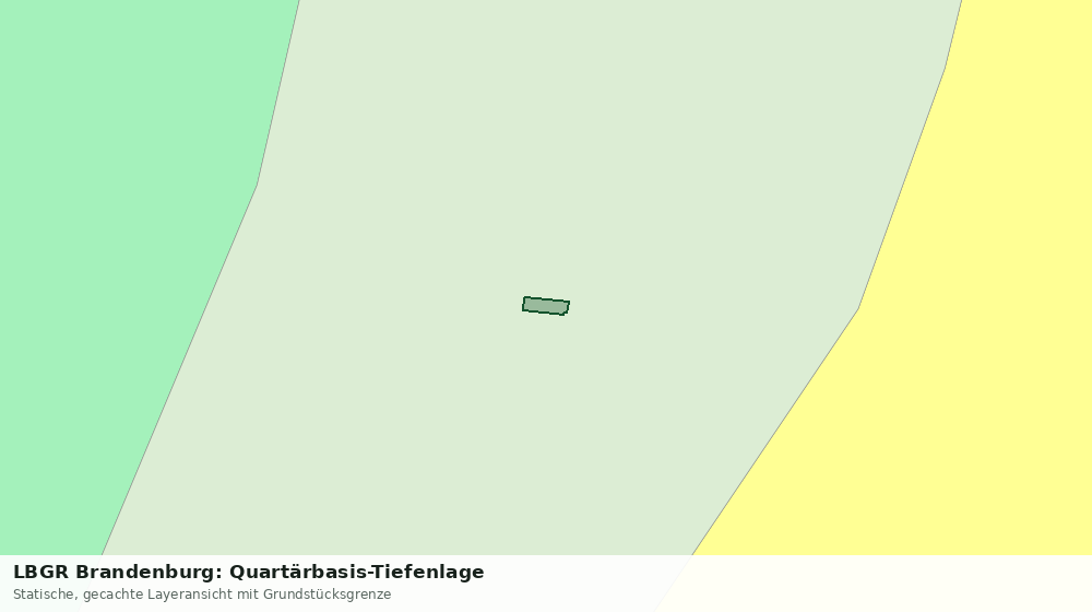 Statische Kartenansicht: LBGR Brandenburg: Quartärbasis-Tiefenlage