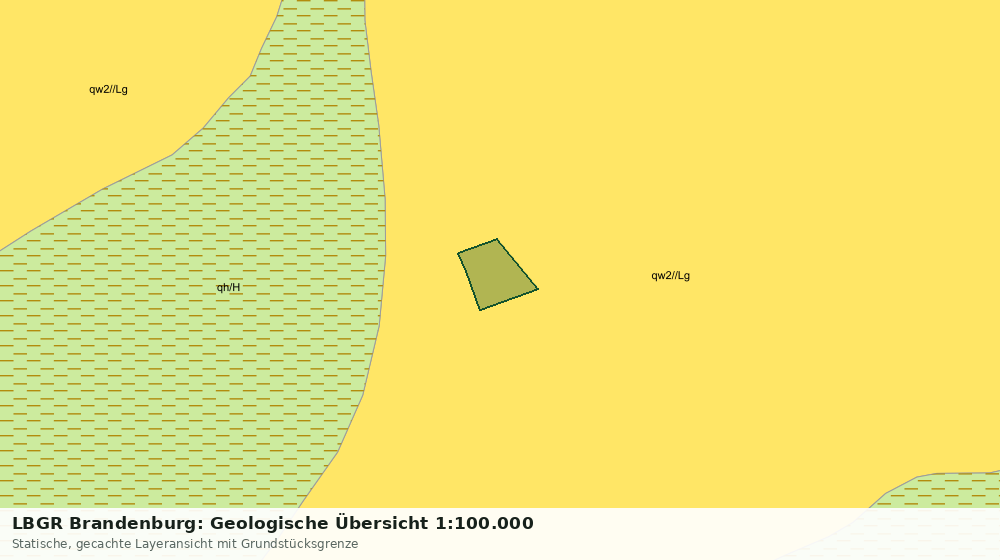 Statische Kartenansicht: LBGR Brandenburg: Geologische Übersicht 1:100.000