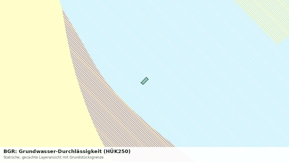 Statische Kartenansicht: BGR: Grundwasser-Durchlässigkeit (HÜK250)