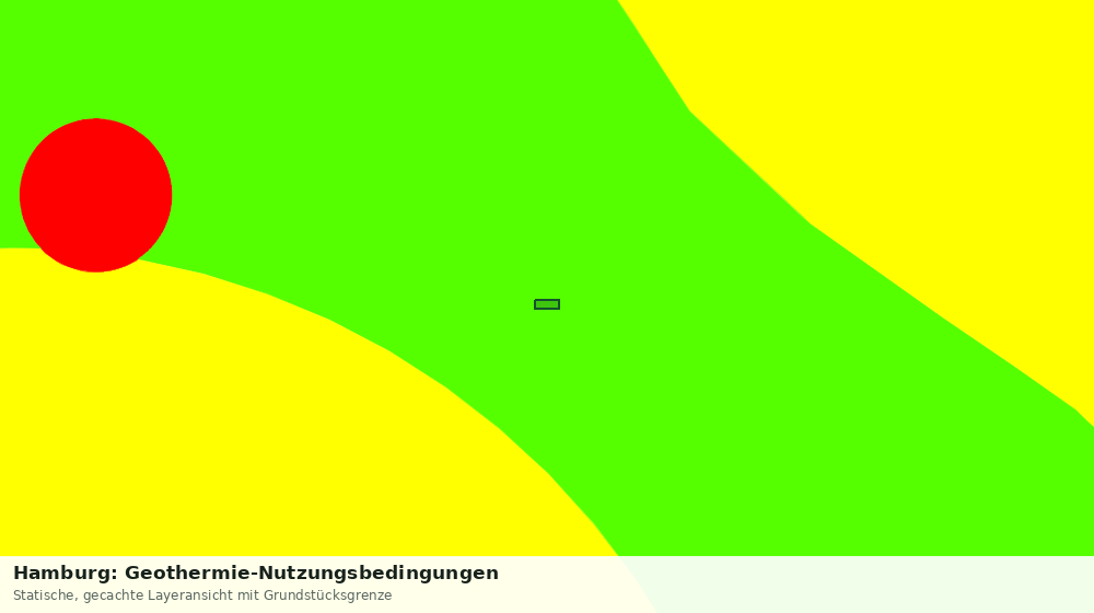 Statische Kartenansicht: Hamburg: Geothermie-Nutzungsbedingungen