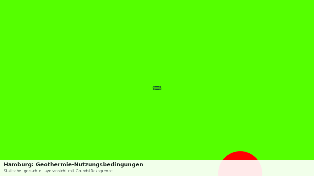 Statische Kartenansicht: Hamburg: Geothermie-Nutzungsbedingungen
