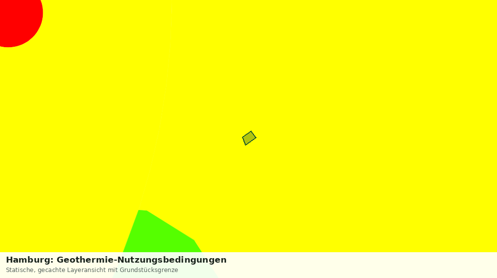 Statische Kartenansicht: Hamburg: Geothermie-Nutzungsbedingungen