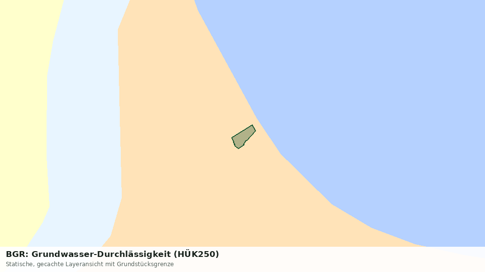 Statische Kartenansicht: BGR: Grundwasser-Durchlässigkeit (HÜK250)