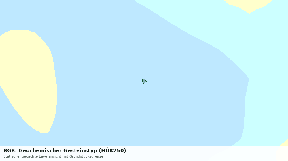 Statische Kartenansicht: BGR: Geochemischer Gesteinstyp (HÜK250)