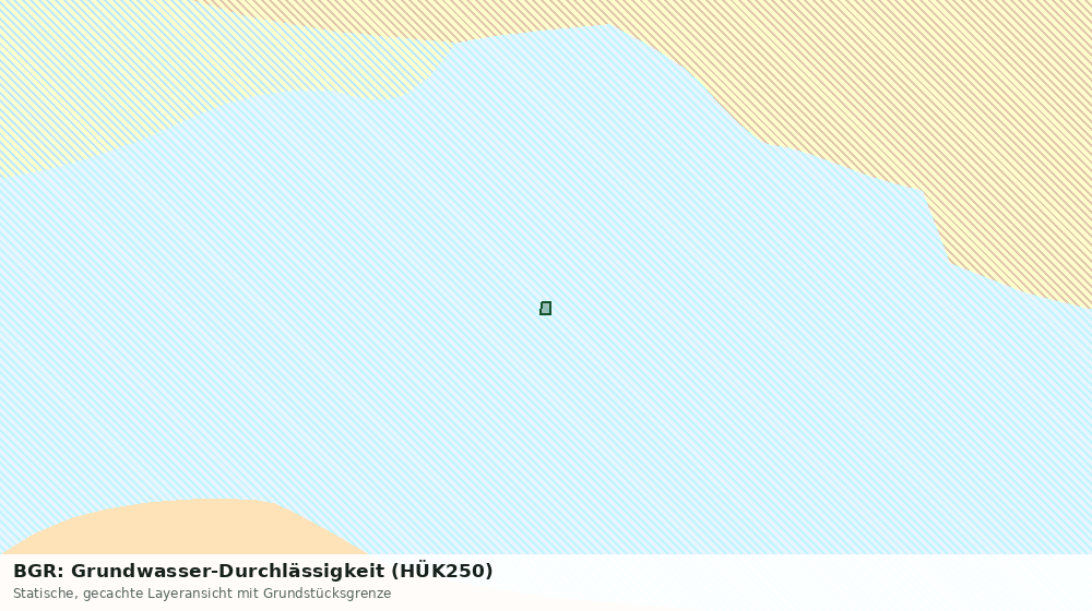 Statische Kartenansicht: BGR: Grundwasser-Durchlässigkeit (HÜK250)