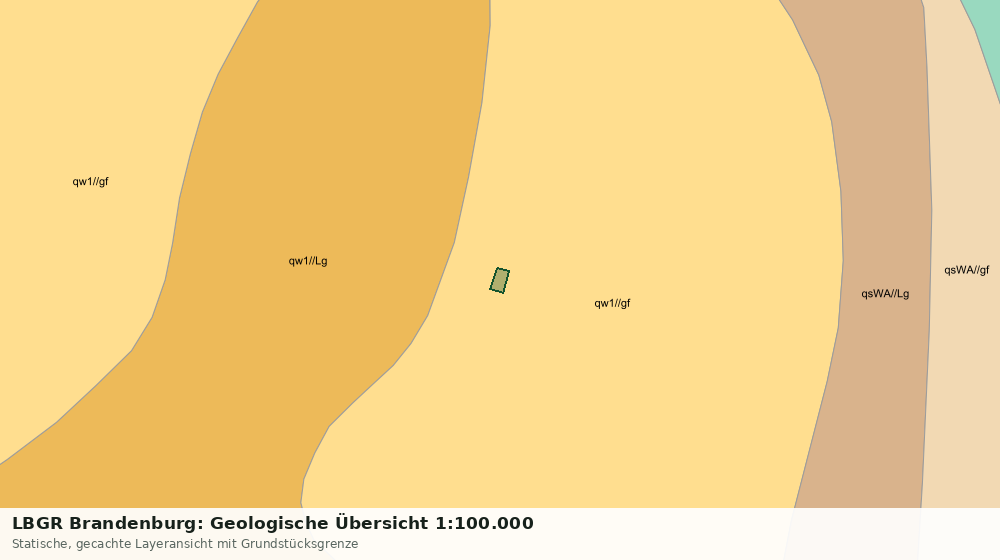 Statische Kartenansicht: LBGR Brandenburg: Geologische Übersicht 1:100.000