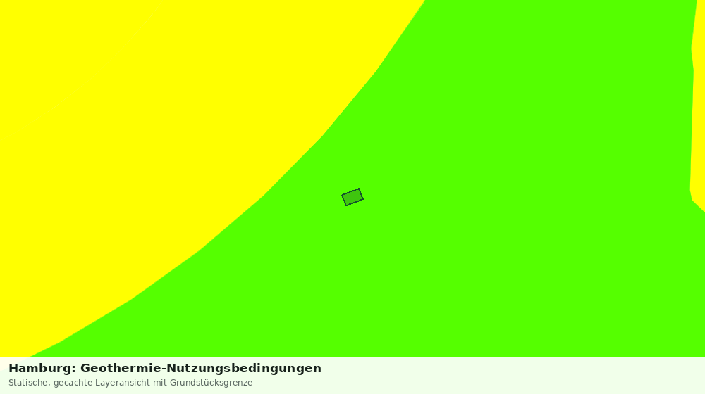 Statische Kartenansicht: Hamburg: Geothermie-Nutzungsbedingungen