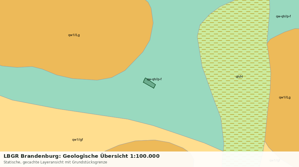 Statische Kartenansicht: LBGR Brandenburg: Geologische Übersicht 1:100.000