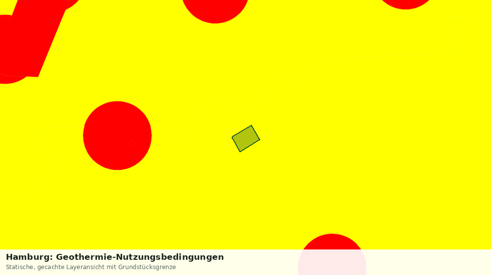 Statische Kartenansicht: Hamburg: Geothermie-Nutzungsbedingungen