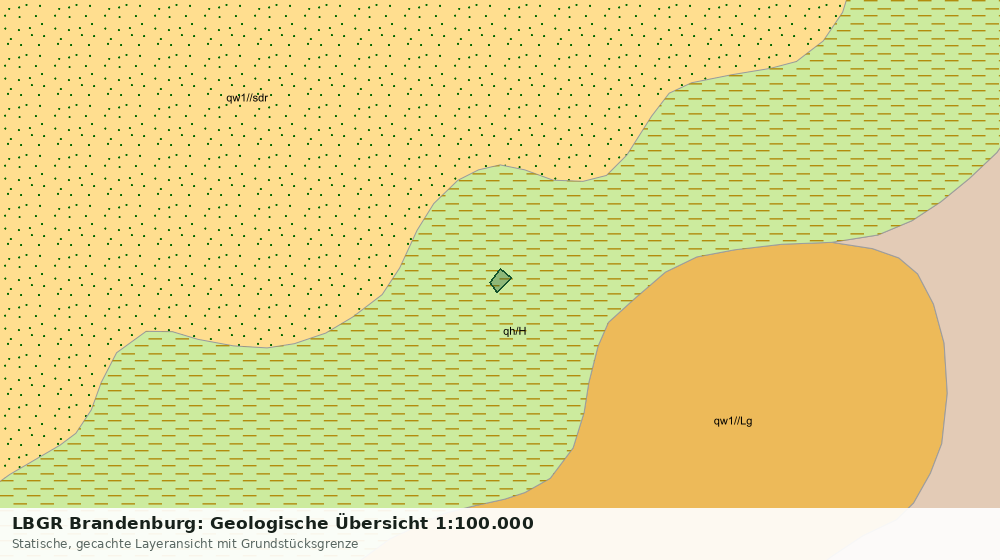 Statische Kartenansicht: LBGR Brandenburg: Geologische Übersicht 1:100.000