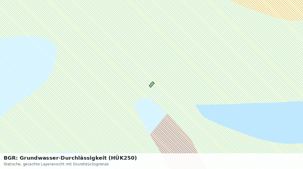 Statische Kartenansicht: BGR: Grundwasser-Durchlässigkeit (HÜK250)