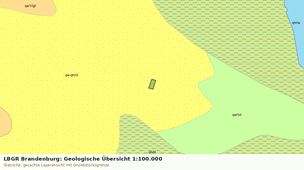 Statische Kartenansicht: LBGR Brandenburg: Geologische Übersicht 1:100.000