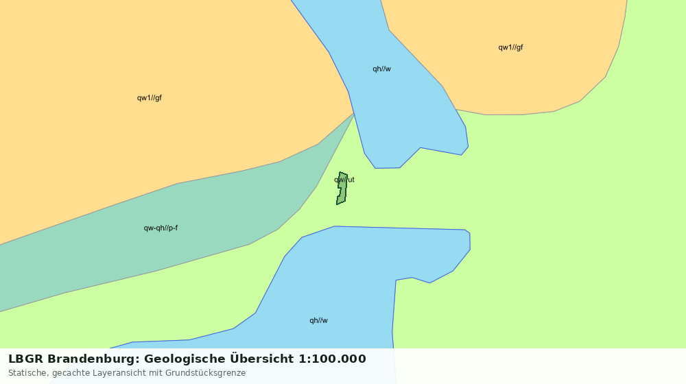 Statische Kartenansicht: LBGR Brandenburg: Geologische Übersicht 1:100.000