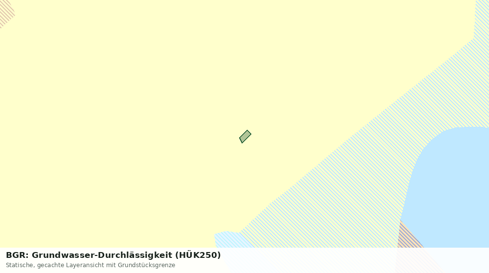 Statische Kartenansicht: BGR: Grundwasser-Durchlässigkeit (HÜK250)