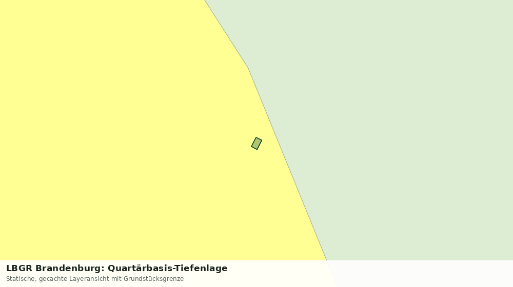 Statische Kartenansicht: LBGR Brandenburg: Quartärbasis-Tiefenlage