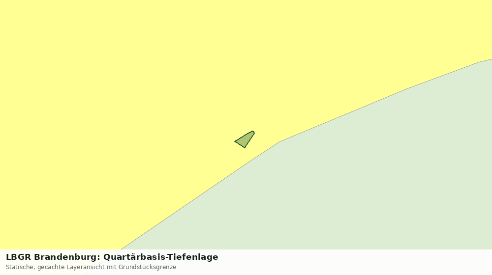 Statische Kartenansicht: LBGR Brandenburg: Quartärbasis-Tiefenlage