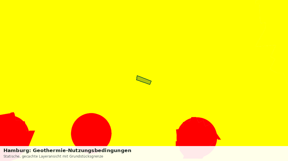 Statische Kartenansicht: Hamburg: Geothermie-Nutzungsbedingungen