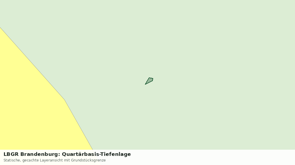 Statische Kartenansicht: LBGR Brandenburg: Quartärbasis-Tiefenlage