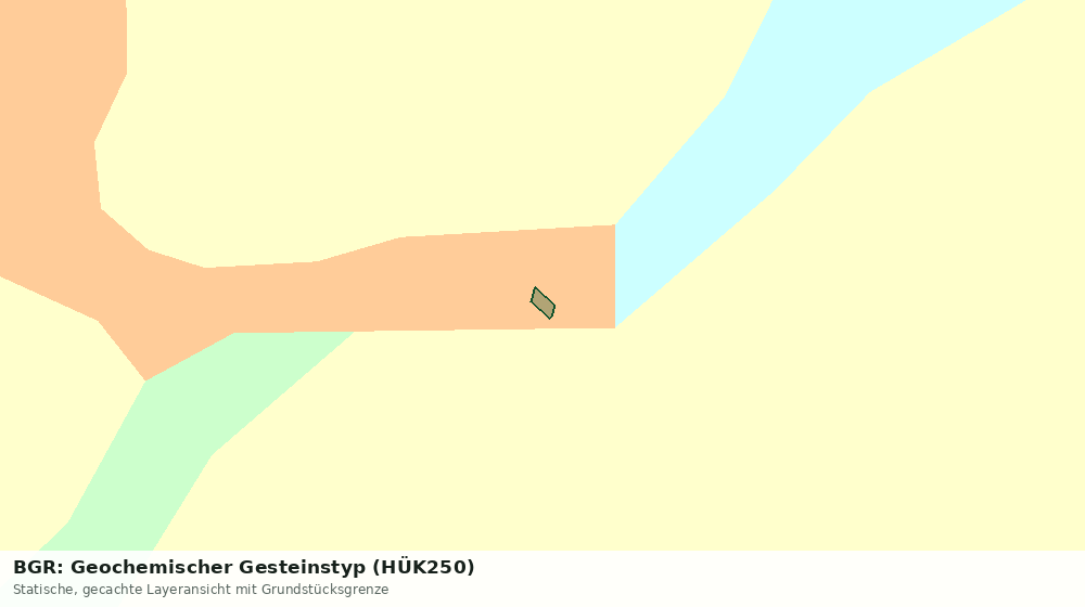 Statische Kartenansicht: BGR: Geochemischer Gesteinstyp (HÜK250)
