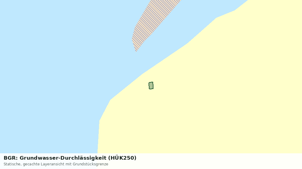 Statische Kartenansicht: BGR: Grundwasser-Durchlässigkeit (HÜK250)