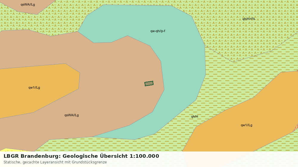 Statische Kartenansicht: LBGR Brandenburg: Geologische Übersicht 1:100.000