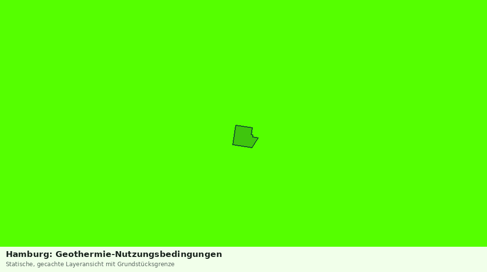 Statische Kartenansicht: Hamburg: Geothermie-Nutzungsbedingungen