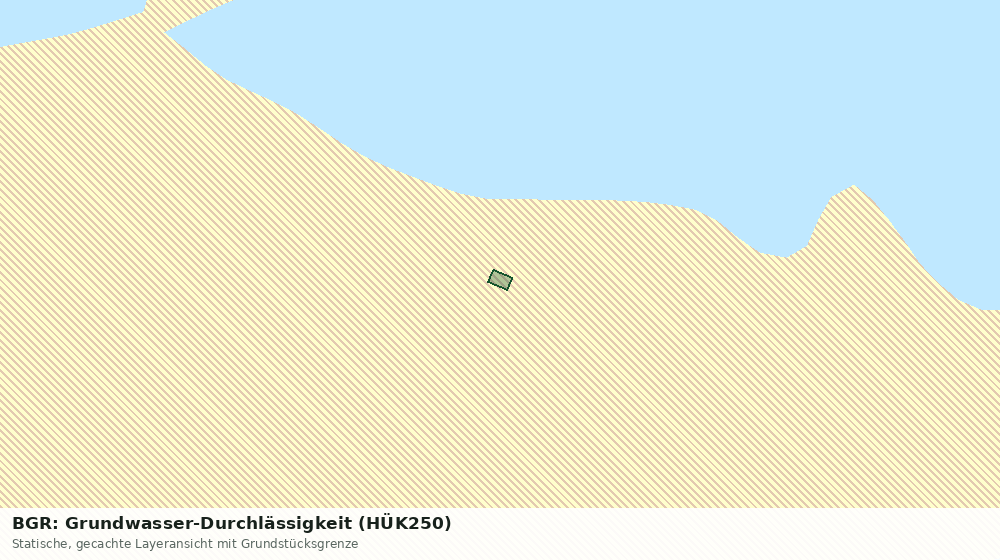 Statische Kartenansicht: BGR: Grundwasser-Durchlässigkeit (HÜK250)