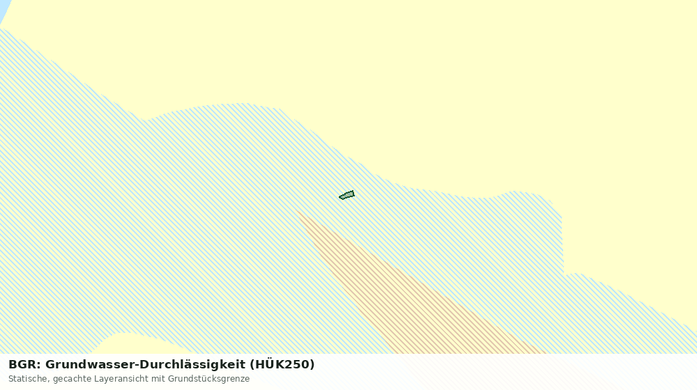 Statische Kartenansicht: BGR: Grundwasser-Durchlässigkeit (HÜK250)