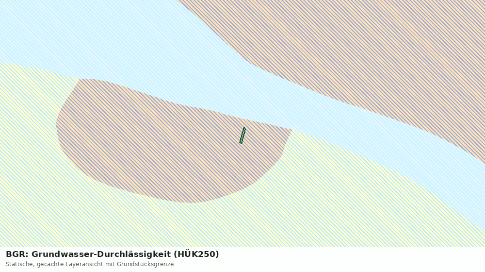 Statische Kartenansicht: BGR: Grundwasser-Durchlässigkeit (HÜK250)